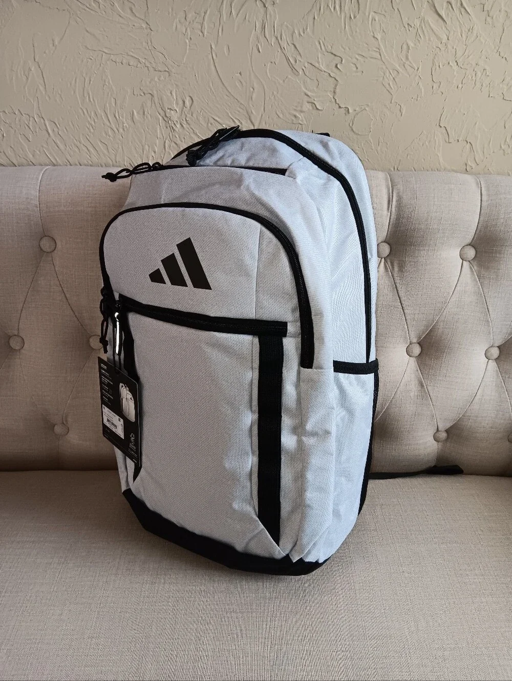 Adidas Excel Backpack Unisex Durable Large Athletic Laptop Bag JK3403 - Picture 5 of 9